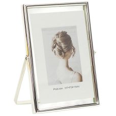 Металева настільна фоторамка для фото розміром 10×15 см Silver 4R12001U6S