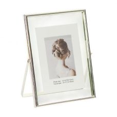 Металева настільна фоторамка для фото розміром 13×18 см Silver 5R 12001U7S