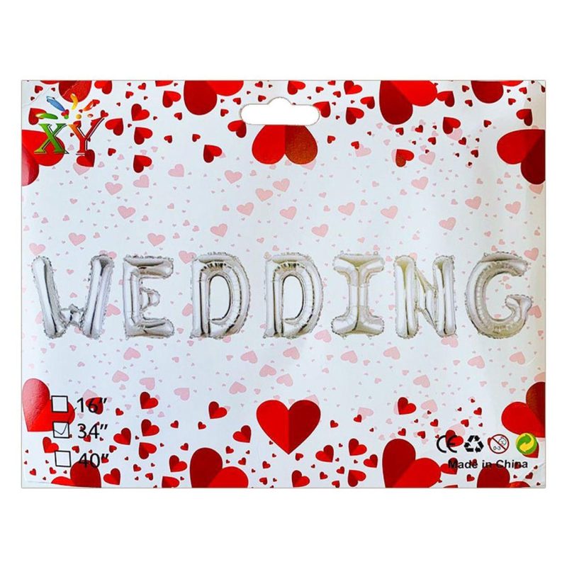 Набор из 7 шариков, WEDDING 34 “СЕРЕБРО 837254 Набор из 7 шариков, WEDDING 34 “СЕРЕБРО 837254