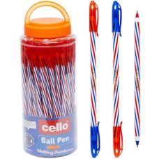Ручка масляна Cello 201 двостороння синя/червона Ручка масляна Cello 201 двостороння синя/червона