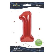 Цифра фольгированная Pelican, “1“ красная 100см 831041 Цифра фольгированная Pelican, “1“ красная 100см 831041