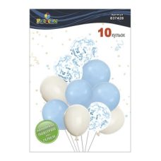 Набор из 10 латексных шариков “Голубая нежность“ макарун, Pelican (837428)