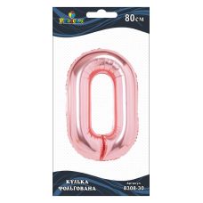 Цифра фольгированная Pelican, “0“ золотое розовое 80см 830830 Цифра фольгированная Pelican, “0“ золотое розовое 80см 830830