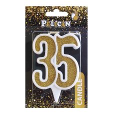 Свічка ювілейна “35“ ЗОЛОТО“ 7 см, TM Pelican 867135 Свічка ювілейна “35“ ЗОЛОТО“ 7 см, TM Pelican 867135