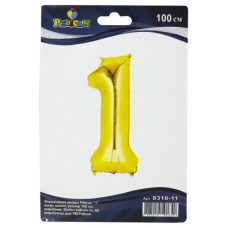 Цифра фольгированная Pelican, “1“ золото 100см 831011 Цифра фольгированная Pelican, “1“ золото 100см 831011