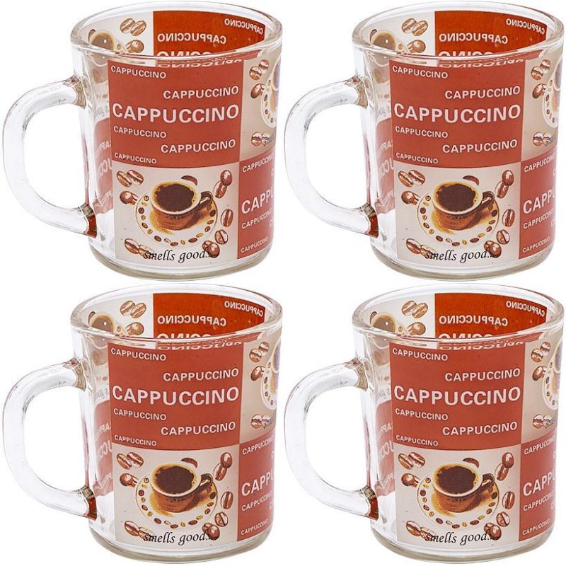 Чашка стекло «Cappuccino» 200мл ZB024 Чашка стекло “Cappuccino“ 200мл ZB024
