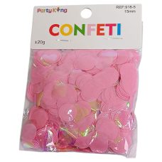 Конфетті кружечки 15мм, ±20гр рожеве 918-5 pink