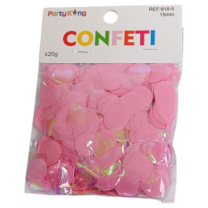 Конфетті кружечки 15мм, ±20гр рожеве 918-5 pink Конфетті кружечки 15мм, ±20гр рожеве 918-5 pink