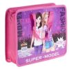 Папка-портфель пластикова з тканинними ручками “Super model“ 32x26см Kidis 7477_P сумка