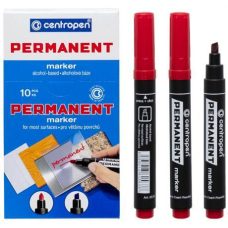 Маркер “Centropen“ товстий-скошений червоний