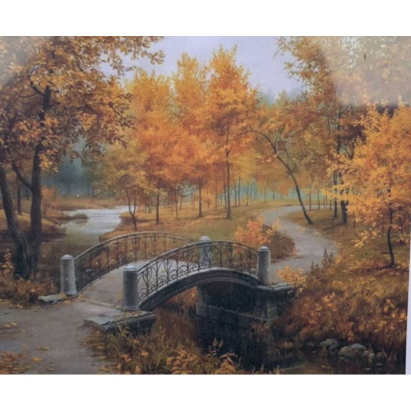 Картина за номерами 30*40см “Осінь у парку“ OPP (полотно на рамі фарби, пензлі) 10EKTL_O