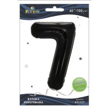 Шарик фольгированный цифра “7“ черная 40“(100см) Pelican Черный Pelican (831157) Шарик фольгированный цифра “7“ черная 40“(100см) Pelican Черный Pelican (831157)