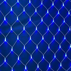 Гірлянда електрична Сітка 1,5*1,5 метра 120LED синій МХ 1-59