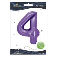 Шарик фольгированный цифра “4“ лавандовая 40“(100см) Pelican Фиолетовый Pelican (831134) Шарик фольгированный цифра “4“ лавандовая 40“(100см) Pelican Фиолетовый Pelican (831134)