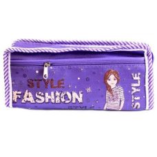 Пенал-сумочка 1 відділення + кишеня на змійці “Fashion style“ Kidis 8910 Фіолетовий