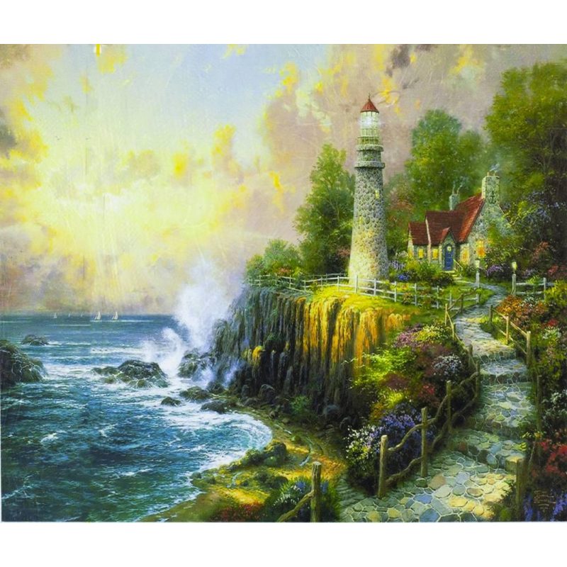 Картина по номерам “Маяк“ 40*50см, OPP, краски -акрил,кисть-3шт 6170EOTG_O