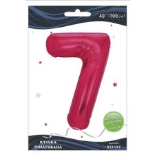 Шарик фольгированный цифра “7“ фуксия 40“(100см) Pelican Розовый Pelican (831147) Шарик фольгированный цифра “7“ фуксия 40“(100см) Pelican Розовый Pelican (831147)