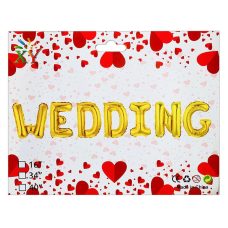 Набор из 7 шариков, WEDDING 16“ ЗОЛОТО 837221 Набор из 7 шариков, WEDDING 16“ ЗОЛОТО 837221