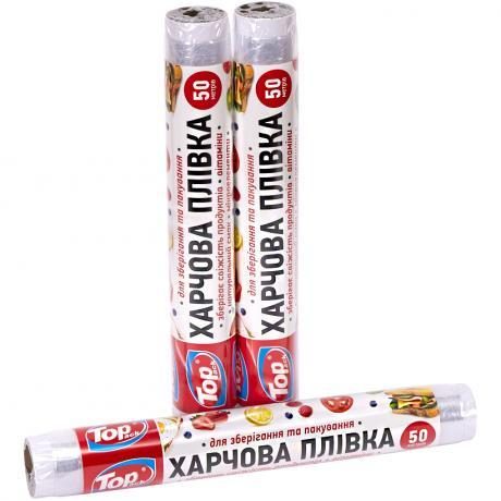 Плівка харчова поліетиленова 29см 50м 7мкм (POL) Top Pack Плівка харчова поліетиленова 29см 50м 7мкм (POL) Top Pack