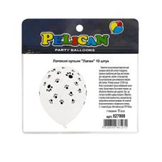 Шарики латексные 12“ (30см) “Лапки“ 10шт Белый Pelican 827008 Шарики латексные 12“ (30см) “Лапки“ 10шт Белый Pelican 827008