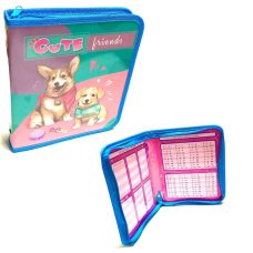 Папка для зошитів B5 на змійці для дівчинки “Corgi“ KIDIS 14008 Папка для зошитів B5 на змійці для дівчинки “Corgi“ KIDIS 14008