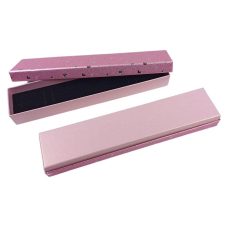Подарункова коробка ювелірна, 4,5 х 20 х 2,5см, рожева J00322 pink