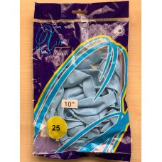 Шарики воздушные Balloons 10“ (26 см) пастель морская волна 25шт/уп 1025-805