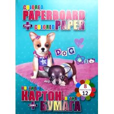 Набір: кольоровий картон 8л + кольоровий папір двосторонній 12л В5 “BEST FRIEND“ Kidis 13249 Набір: кольоровий картон 8л + кольоровий папір двосторонній 12л В5 “BEST FRIEND“ Kidis 13249