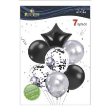 Набор из 7 шариков “Звезда, черно-серебряный микс с хромом“ Pelican (837318) Набор из 7 шариков “Звезда, черно-серебряный микс с хромом“ Pelican (837318)
