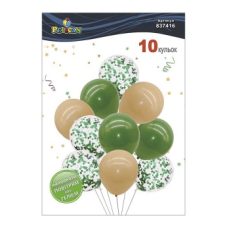 Набор из 10 латексных шариков “Зеленый бум“ винтажный, Pelican (837416)