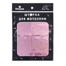 Фотозона 2м х 1м, “Квадрат голограмма“ розовая Розовый Pelican 872235