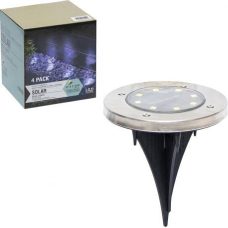 Садовий ліхтар на сонячній батареї LED8 D12см 4шт 48-2-Y